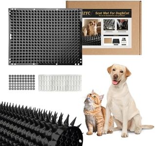 MZYC 10 Pack Scat Mat for Dog with Spikes, Scat Mat Keep Dogs Off Couch, Dog Repellent Mat Deterrent Indoor, Training Pads Keep Dogs Off Bed&Desk, 16 x 13 Inch Garden Scat Mats Outdoor&Indoor