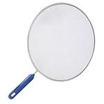 Stainless Steel Splatter Screen,Frying Pan Cover Splatter Guard,Pan Protector Grease Guard,Non-Stick Extra Fine Mesh Weave Cover Guard with Silicone Handle for Cooking,Frying 29cm