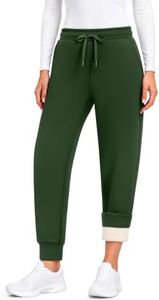 Leapstride Fleece Lined Pants Women Winter Warm Thermal Sweatpants Joggers