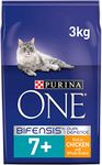 Purina One Senior Chicken and Whole Grains, 3kg (Pack of 4)