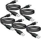 SaiTech IT 5 Pack USB 2.0 A to Mini 5 pin B Cable for External HDDS/Camera/Card Readers/MP3 Player-Black -35cm(1 feet)