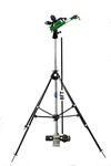 JALKIPARI® RAINGUN Set Combo with JALKIPARI PVC 1.50INCH RAIN Gun, Complete Adapter Set, 8 FT ISI G.I. Riser Pipe, 4 Leg Height Adjustable Stand ((P) Type Sprinkler Adapter Set, 110MM (4" INCH))