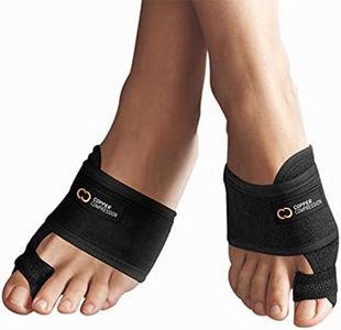 Copper Compression Bunion Corrector Toe Splints. Bunion Relief Brace and Toe Straightener. Orthopedic Brace for Men Women. 1 Pair. Bunions Support, Hallux Valgus Treatment, Feet (One Size)