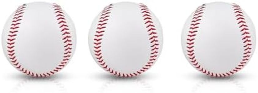 HolyElks Baseball Hardball,Game Baseballs for Youth Players Training,Standard Size and Weight (Hard Ball 3pc)