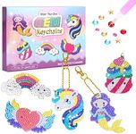 Girls Toys Age 6 7 8 9 10 Year Old Gifts for Girls, Craft Kits for Kids Arts And Crafts for Kids Age 10 6 7 8 9 Kids Birthday Presents Diamond Art Keyrings Unicorn Gifts for Girls Kids Birthday Gifts