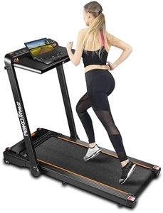 REKA Fitness Foldable Home Treadmill with 2.5HP Motor, 0-12kph Speed, Incline, Detachable Desktop, Height Adjustable Handrail, FitShow APP Control, Wide Running Belt
