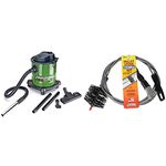 PowerSmith PAVC101 10-Amp Ash Vacuum, Green and Black & Brushtech B67C Pellet Stove Cleaning Kit, Black