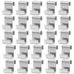 25Pcs Z Clips for Greenhouse Glass Panes Greenhouse Clips for Glass Stainless Steel Greenhouse Z Clips Greenhouse Window Clips Glass Pane Fixings Clips for Greenhouse Glass Replacement Accessorie