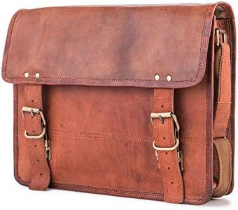 Berliner Bags Borsa a Tracolla in Pelle York XL Borsa Messenger Ventiquattrore Uomo Donna Vintage Marrone