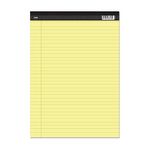 RHINO A4 Legal Pad, 50 Page / 8mm Lined with Margin, 1 Pack, Yellow Notepad Writing Paper, Office & Stationery Supplies