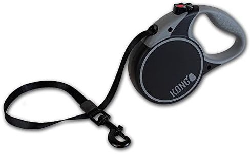 KONG Terrain Retractable Dog Leash, Large, Black, 5m Tape