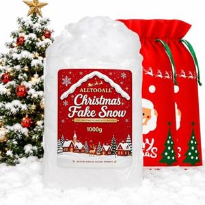 35.3oz/1000g Christmas Fake Snow Cloud Decor White Artificial Fluffy Snow