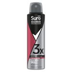 Sure Men Maximum Protection Sport Active Anti-perspirant Deodorant Aerosol anti-perspirant deodorant spray with 3x stronger* sweat protection 96h protection against sweat and odour 150 ml