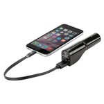 SCOSCHE - GoBat 2600 3-in-1 Power Bank with Emergency LED Flashlight | 7.5 Watt Car Charger for iPhone, Samsung & Other Smartphone Devices | Portable 2600mAH Battery Power Bank | Dual LED Flashlight