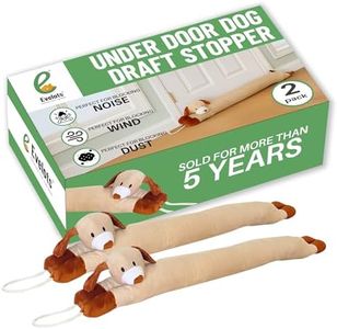 Evelots 2 Pack Draft Stopper/Blocker - Energy Saving Puppy Dog Door/Window-38 Inch-Keep Heat in-Cold Air/Noise/Odors Out