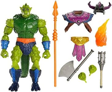 Masters of the Universe Mattel Masterverse Action Figure Oversized New Eternia Whiplash, 8.5 Inches, 30 Articulations, Battle Accessories