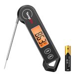 ThermoPro TP19H Waterproof Digital Meat Thermometer for Grilling with Ambidextrous Backlit and Motion Sensing Kitchen Cooking Food Thermometer for BBQ Grill Smoker Oil Fry Candy Thermometer