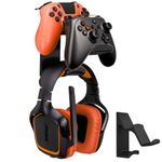 Dhanishtha Headphone Stand | Compatible with PS5 Controller Stand, Headphone Stand for Table, PC Accessories, Headphones Stand, Controller Stand | Gaming Accessories for PC | Wall Mount |