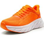 Harvest Land Women's Running Shoes Tennis Walking Sneakers Gym Non Slip Lightweight Jogging Sports Workout Fitness Shoes Orange US6