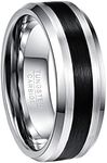 NUNCAD 8MM Wedding Band for Men Tun