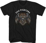 FEA mens Foo Fighters Owl Soft T-shirt T Shirt, Black, Small US