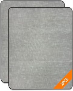 SHAREWIN Tri-fold Office Chair Mat for Carpet & Hardwood Floors, 48” x 36” Floor Mat, Desk Chair Mat for Carpet, Under Desk Protector, Shipped Folded Flat, Gray, 2 PC