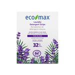 Eco-Max Laundry Detergent Strips - Lavender Essential Oil, Tough on Stains, Plant Based Detergents