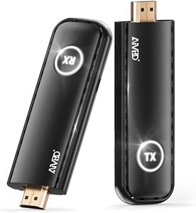 TIMBOOTECH Wireless HDMI Transmitter and Receiver 4K, Full HD 1080P@60Hz, 2.4/5.8GHz, Plug & Play, Portable HDMI Wireless Extender for Streaming Laptop, TV Box, DSLR to Projector/TV/Monitor -165FT/50M