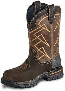 Irish Setter, Two Harbors, Men’s, 11", Waterproof, Non-Metallic Safety Toe, Work Boot, Brown/Gold, 12 D (Medium)