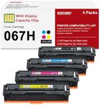 Jeostarky Compatible Canon 067 Toner Cartridge Set Replacement for Canon 067H Compatible for Color ImageClass MF656Cdw LBP632Cdw MF654Cdw MF653Cdw LBP633Cdw Printer (4 Pack)