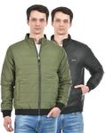 Integriti Men's Regular Jacket (REBEL-JK-50000-Olive Black-XXL_Olive