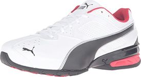 PUMA Mens Tazon 6 Cross Trainer, White Black Silver, 12