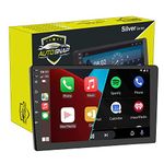 AUTO SNAP 9 Inch HD Car Stereo Double Din Stereo Player 12 Android Version Gorilla Glass IPS Display Touch Screen 4GB RAM / 64 GB ROM Wireless Car Play/Android Auto T5 Zero Lagging