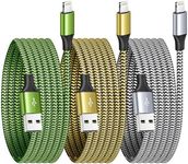 iPhone Charger Cable 1.8M 3Pack, Apple Charger Cable MFi Certified Lightning Cable Nylon Braid iPhone Cable Fast Charging Compatible With iPhone 14 13 12 11 XS XR X Pro Max Mini 8 7 6S 6 Plus 5S SE