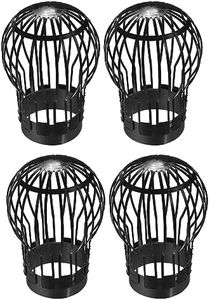 uxcell Gutter Guard, 5 Inch Down Pipe Gutter Balloon Guard Filter Strainer for Leaves Roof Screen, Pack of 4