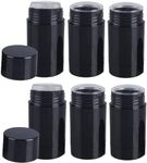 Minsily 10 Pack 75ml Black Round Empty Deodorant Containers Twist Up Filling Stick Plastic Deodorant Container 2.5oz Empty Lip Balm Tubes Refillable Deodorant Bottle for DIY Lipstick Crayon Chapstick