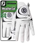 FootJoy Women's WeatherSof Golf Glove, White Small, Worn on Left Hand