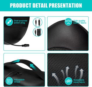iKristin Shiatsu Neck and Back Massager – Deep Tissue Massage Pillow