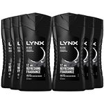 6pk of 225ml Lynx 12H Refreshing Black Frozen Pear & Cedarwood Scent Body wash