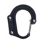 UJEAVETTE® Carabiner Clip and Hook for Travel Backpack Handbag Holder Hanger Black