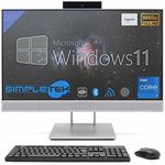 HP 800 G4 All in One Touchscreen 24" FHD i7 8° | Windows 11 Pro | Webcam Pop-Up and Fingerprint Reader | Aio Touch Screen | 32GB SSD 2TB (Refurbished)