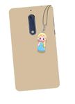 ONCRO® Pack of 2 pc Elsa girl doll cartoon phone charm pendant Keychain Hanging for women kids girls stylish necklace Lanyard thread rope strap string earring Ornament decor gift idea