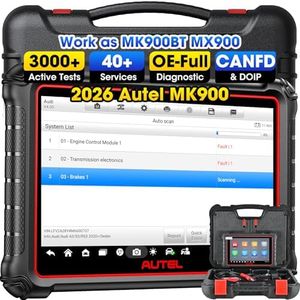 Autel MaxiCOM MK900 OBD2 Diagnosegerät, 2025 Diagnosewerkzeuge Wie MK900BT, Up of MK808BT PRO, MX808S, MX900, 40+ Dienst, 3000+ Aktive Tests, Alle Systeme Diagnose, CAN-FD&DOIP, FCA SGW,Android 11