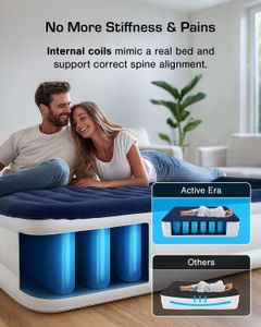 Active Era King Inflatable Mattress – Air Bed with Built-In Pump