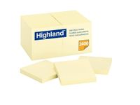 Highland Notes, 3 x 3-Inches, Yellow, 24-Pads/Pack