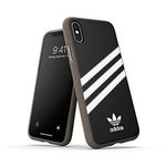 adidas Phone Case Compatible with iPhone XS, iPhone X, Originals Moulded Samba Phone Case, Shockproof, Full Protective Cover, Black and White