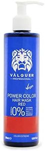 Valquer Profesional - Válquer Professional Mascarilla Power Color cabellos teñidos. Vegano y sin sulfatos (Rojo). Potenciador color pelo- 275 ml
