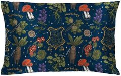 Jay Franco Harry Potter Herbology Satin Pillowcase - Standard Size 50x75 cm Silky Soft Blue Premium Pillow Cover