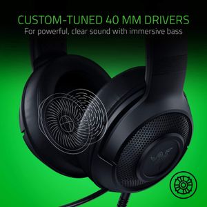Razer Kraken X Lite Gaming Headset – Lightweight Over-Ear Audio