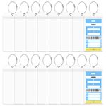 KLEBREIS 16 Pack Cruise Luggage Tag Holders Clear Waterproof PVC Pouch with Steel Loops